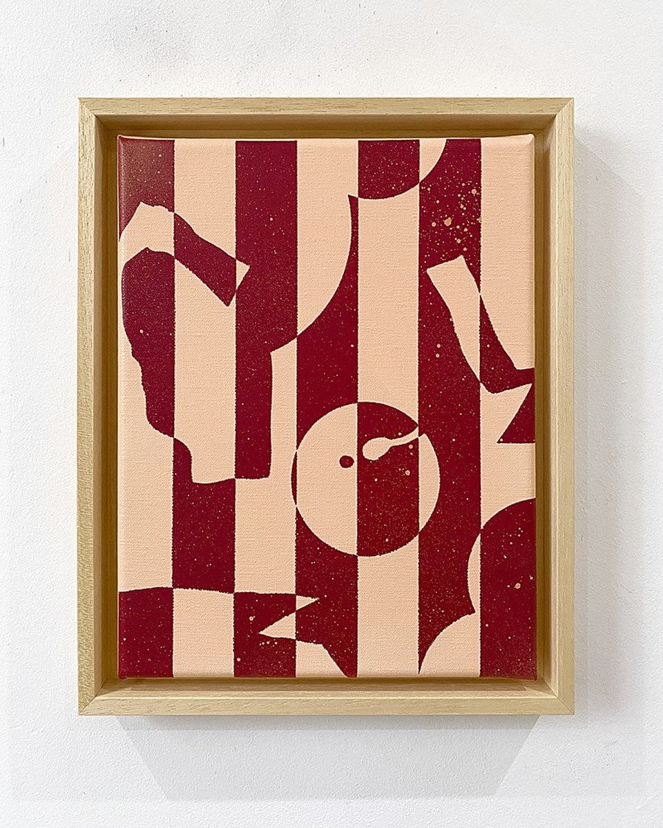 Striped Mobile Red by Darren John