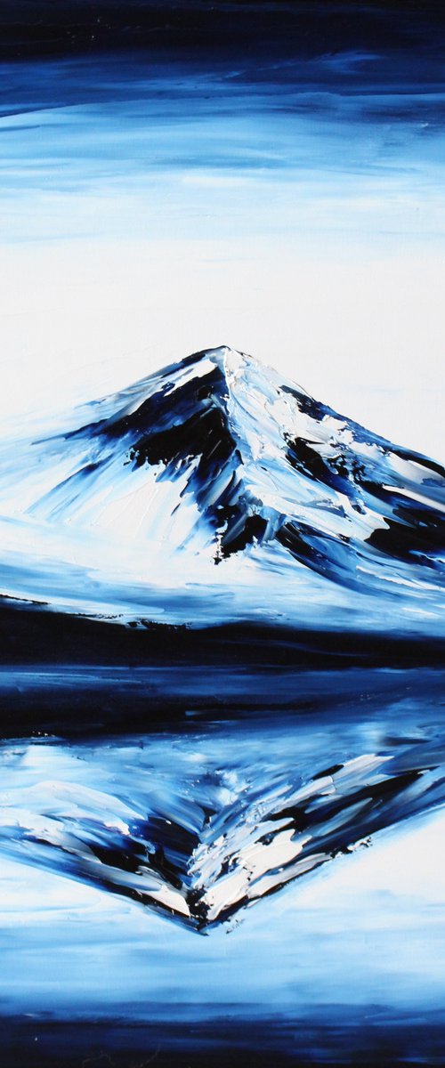 MOUNTAINS, 50X60 CM by Anastasiia Novitskaya