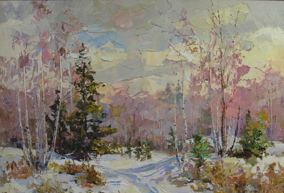 Oil painting Breath of winter by Boris Serdyuk