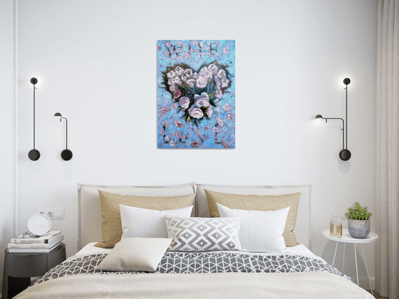 The Pulse of Origin: A Floral Heart