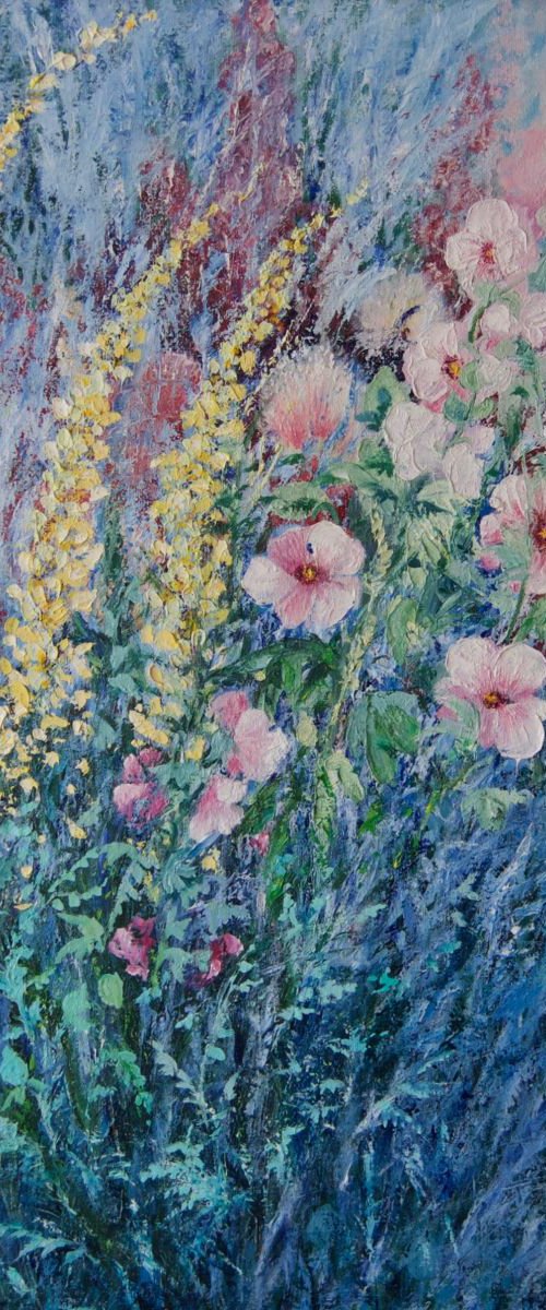 Impressionist Painting of Flowers "Flowers have a soul", by Anna  Voloshyn