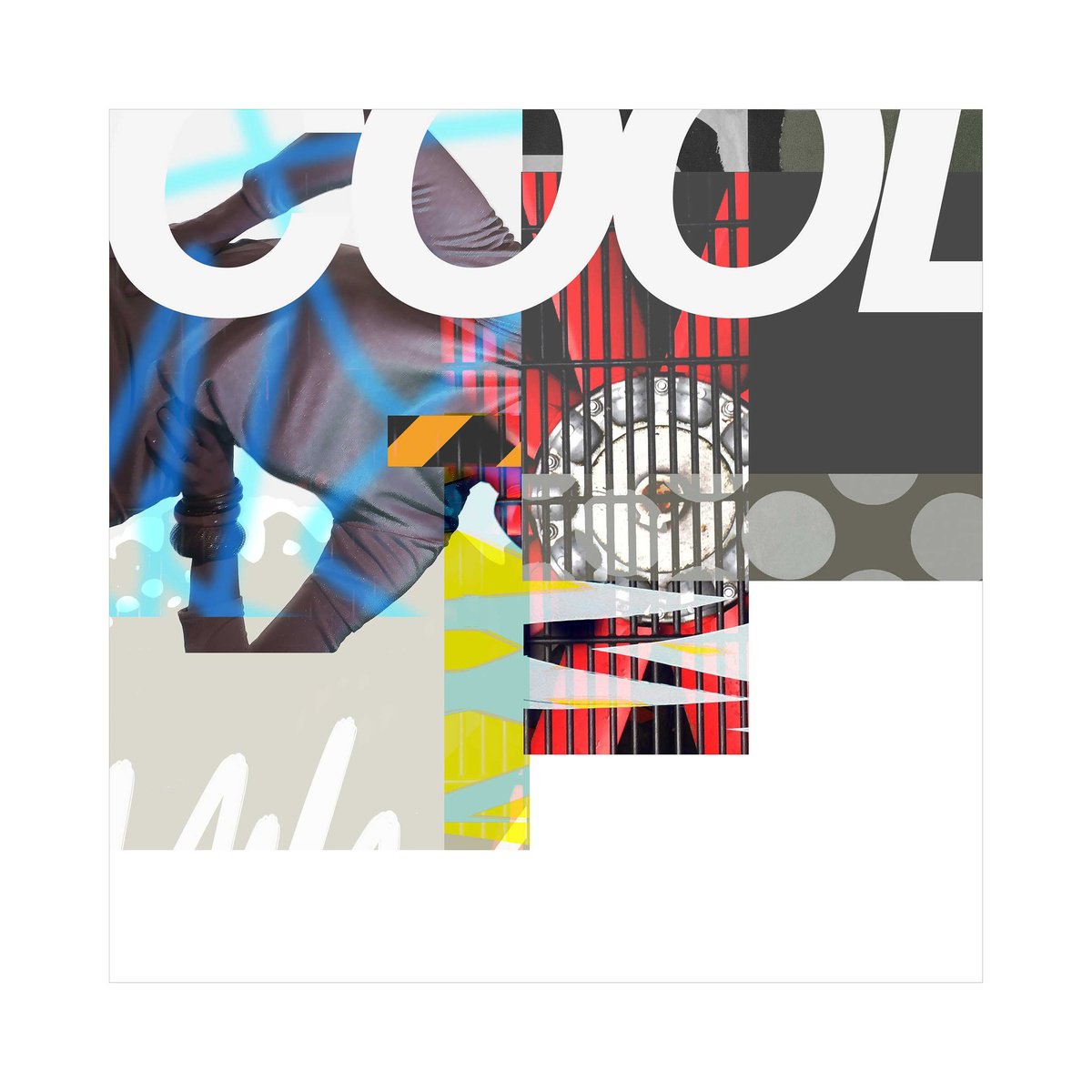 Urban And Pop Abstract Giclee Print By Adrian Bradbury, 17 X 17, Cool 2, Original Artwork