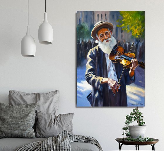 The old violin player