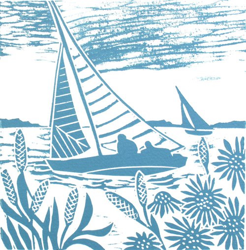 Brancaster Sails by Kate Heiss