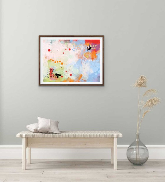 L'été rêvé - Abstract artwork - Limited edition of 1