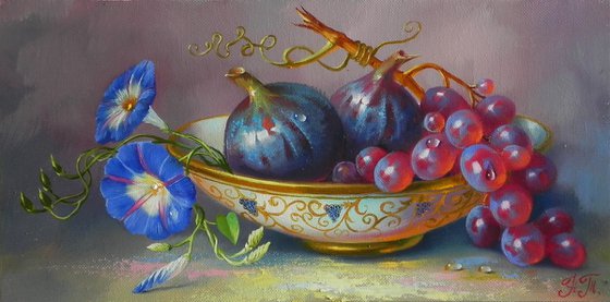 "Still life! Fruit))" Oil on canvas Original art Kitchen decor