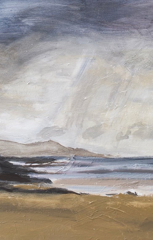 Storm Clouds over Niosaboist Beach (Harris) by Martin Evans