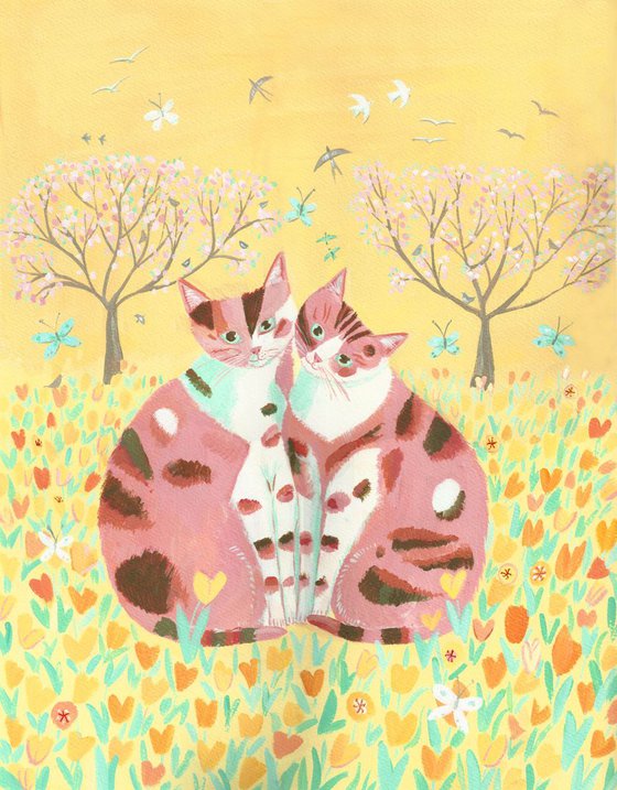 Cats in Spring