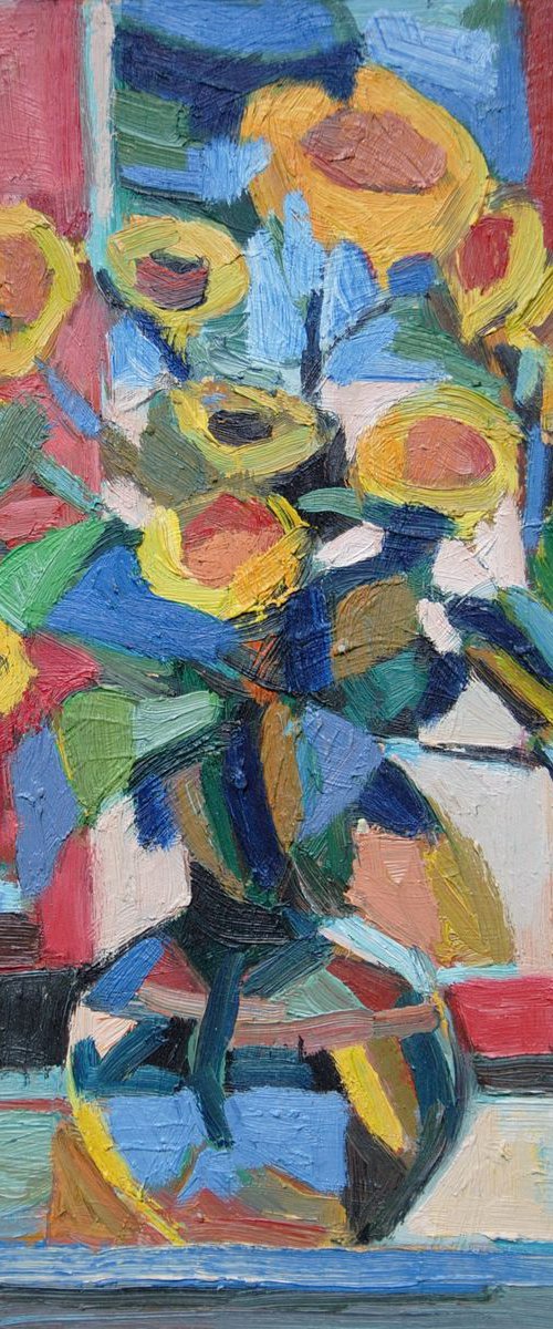 Sunflowers / Still life ( 34 x 26 cm ) by Maja Đokić Mihajlović