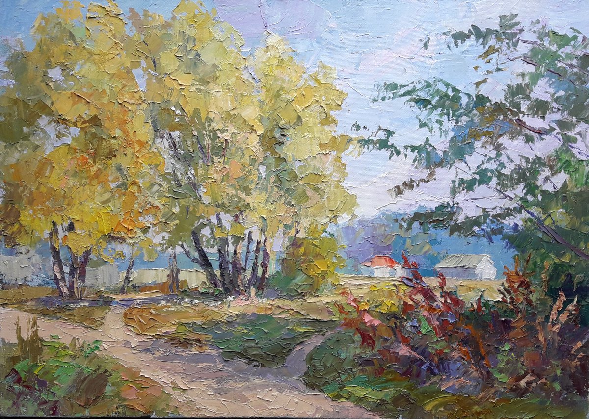 Oil painting Сrossroads by Boris Serdyuk