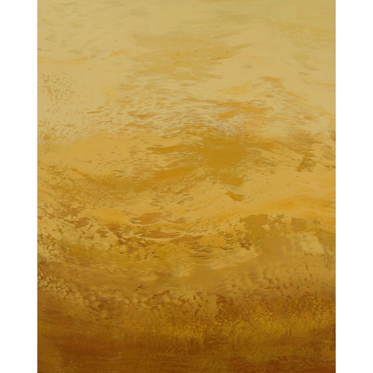 Expressive Abstract Acrylic Painting By Suzanne Vaughan, 24 X 30", Yellow - Colorful Abstract, Original Artwork