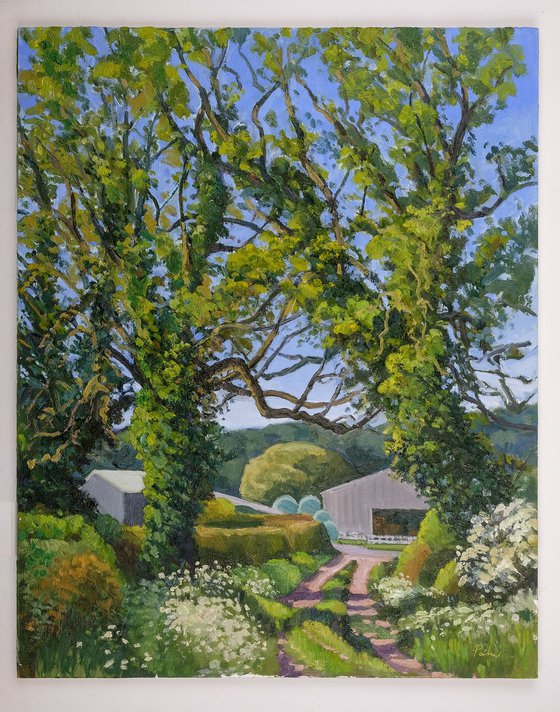 Two Trees and Barns, Kilburn