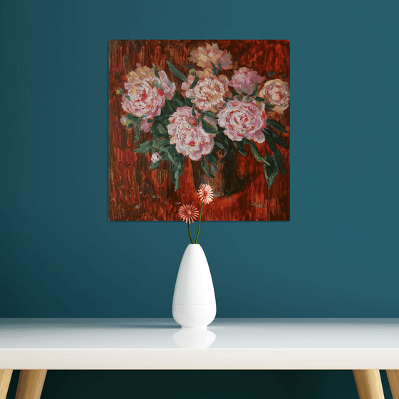 Peonies in Amber