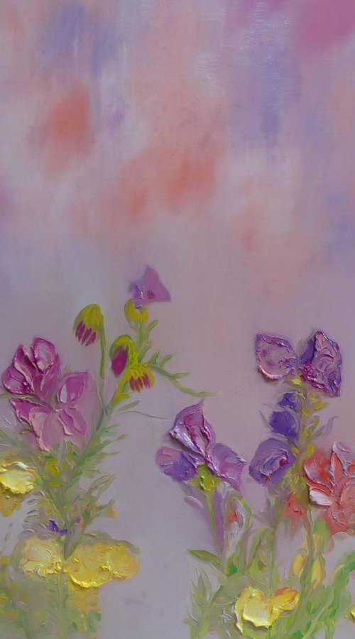 Sweet Peas by Lesley Blackburn