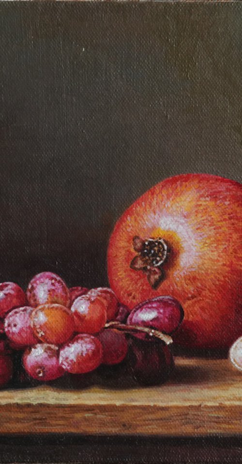 Grapes and Pomegranate by K Shaji