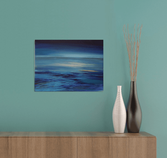 Painting | Acrylic | Evening by the sea