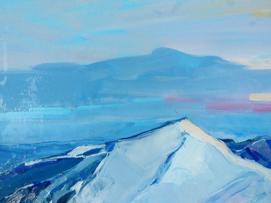 " Mountains in winter "