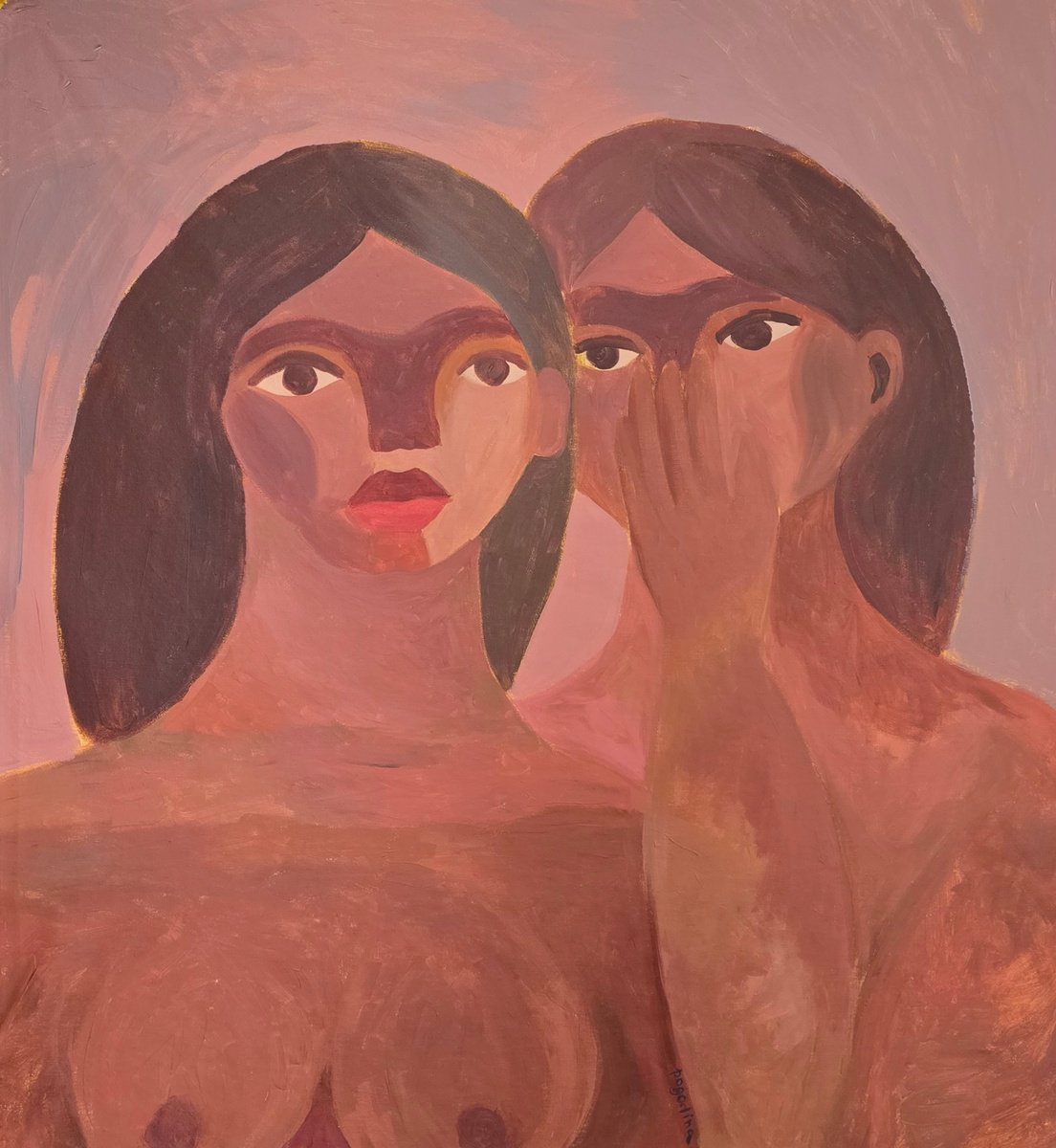 Impressionistic Portrait Acrylic Painting By Dasha Pogodina, 35 X 39, You Keep My Heart, Original Artwork