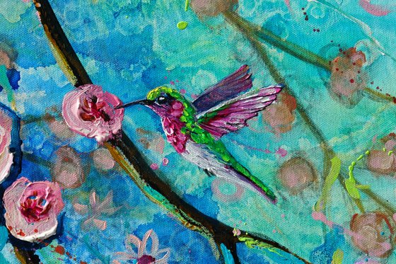 Hummingbird Blossom Dance