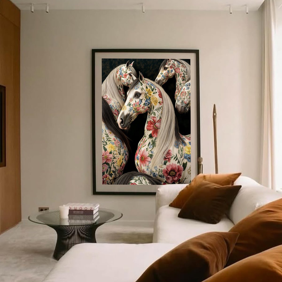 Photorealistic Animal Giclee Print By Michael Filonow, 34 X 42", Botanical Guardians 1, Original Artwork
