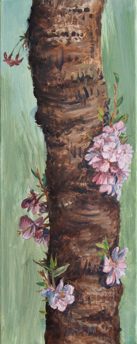 Oil Painting , Green Renaissance I By Anastasia Chernysheva, 8 X 20, Artwork For Sale On Artfinder