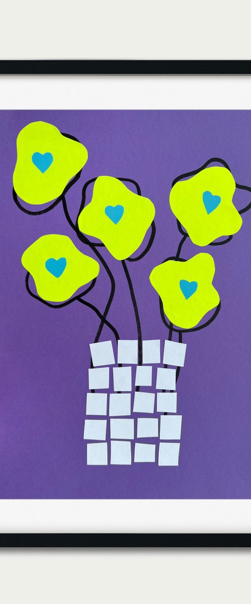 Post-it Petals Whimsical Art by Sasha Robinson