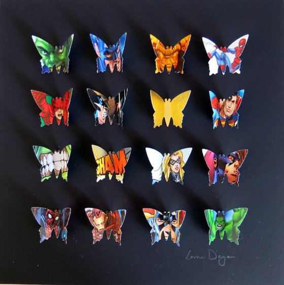 Comic Heros Butterfly Box