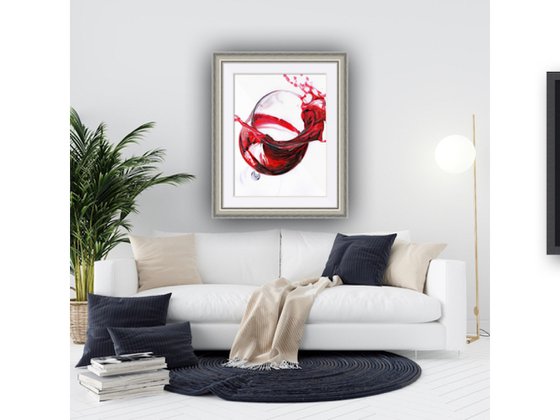 Red Wine Splash (Colour)