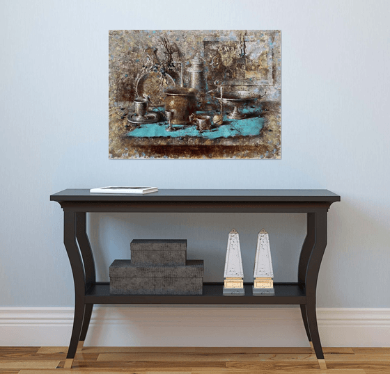 Silver Turquoise Moody Kitchen