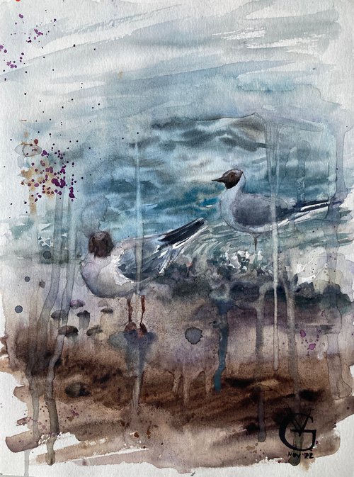 Sea Dreams. Birds by Valeria Golovenkina