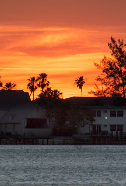 Sunset Houses by Eugene Norris