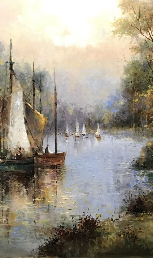 Sailing on the River by W. Eddie