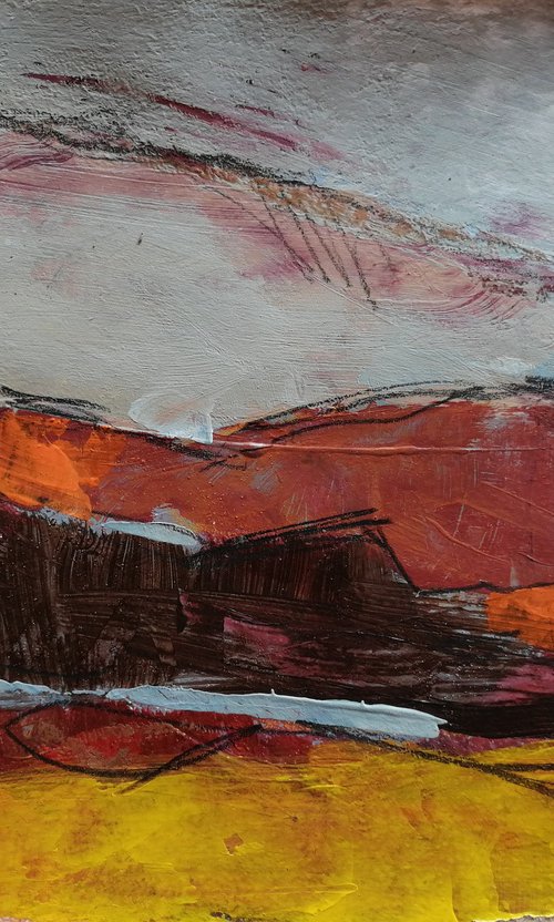 Mini abstract landscape by Olga David