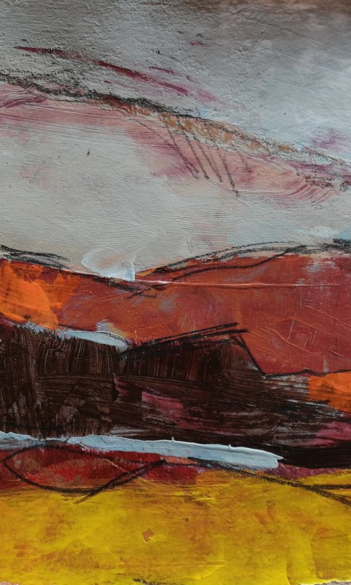 Mini abstract landscape by Olga David