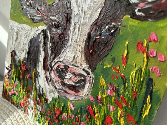 Portrait of a cow