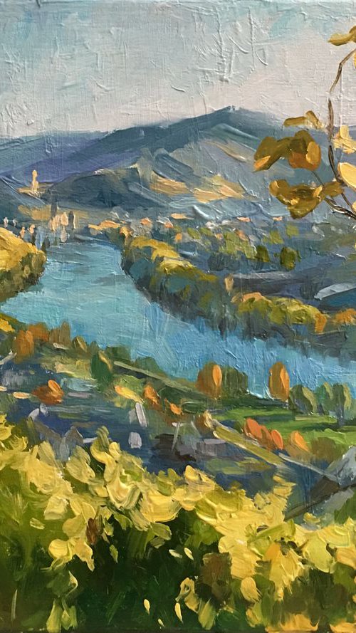 Mosel Landscape by Ling Strube