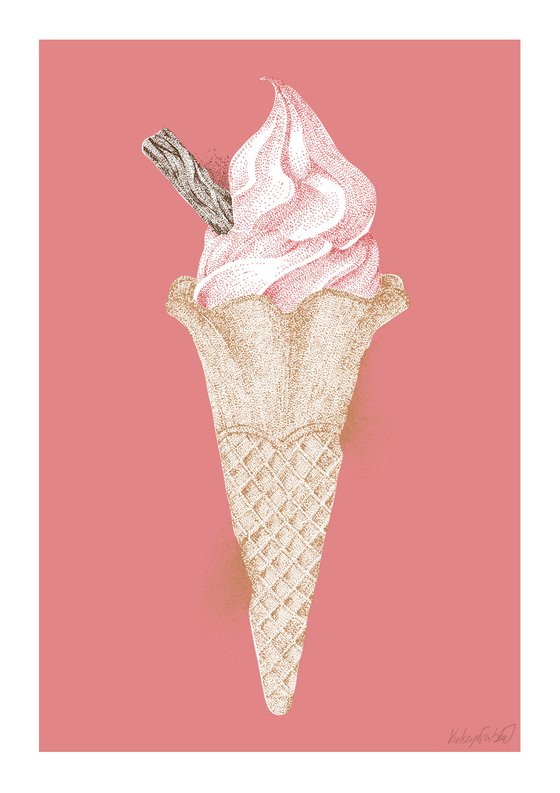 99p - Ice cream Illustration