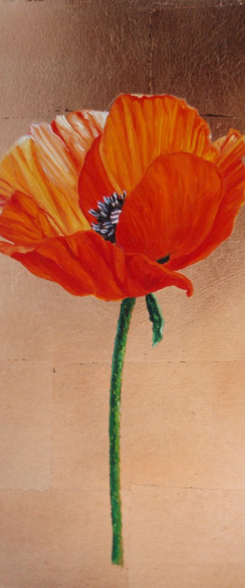 "Orange Poppy II" by Lorie Schackmann