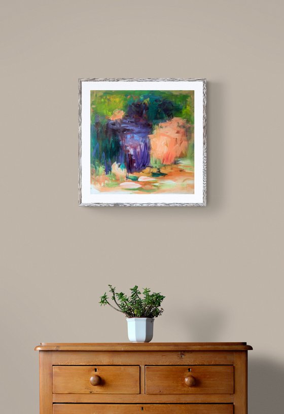 Violet and Deep Green