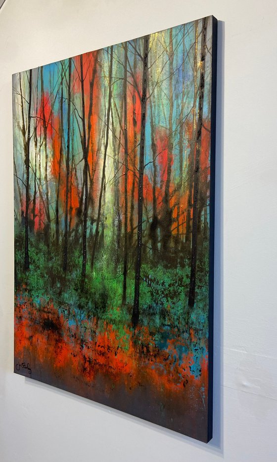 Painting No. 1 of 'Abstract Forest Collection', Series I