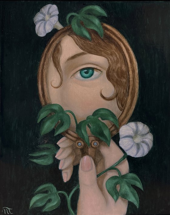 "The Mirror with Bindweed"