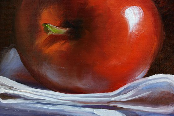 "Apple and dragonfly"