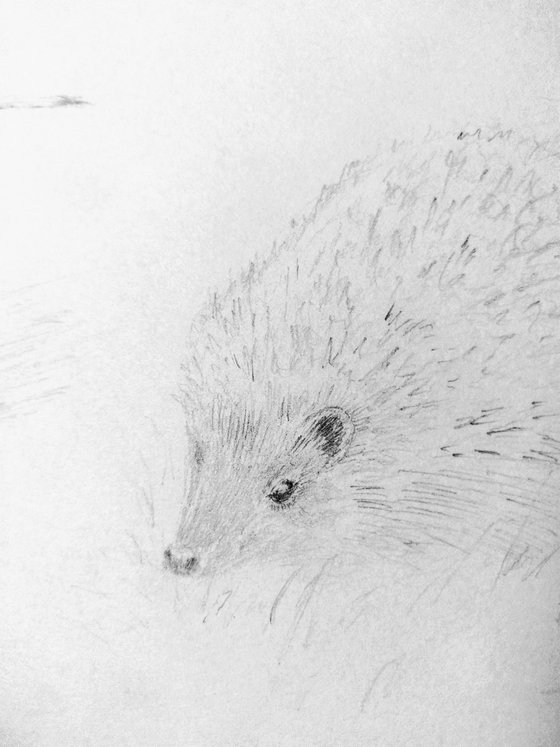 Animals. Original pencil drawing.