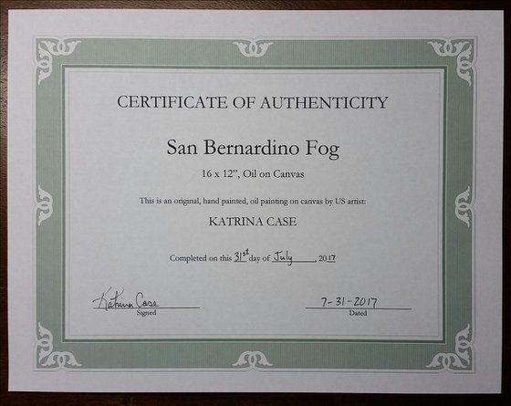 San Bernardino Fog