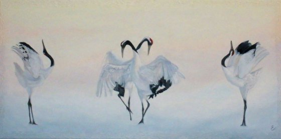 Dancing cranes