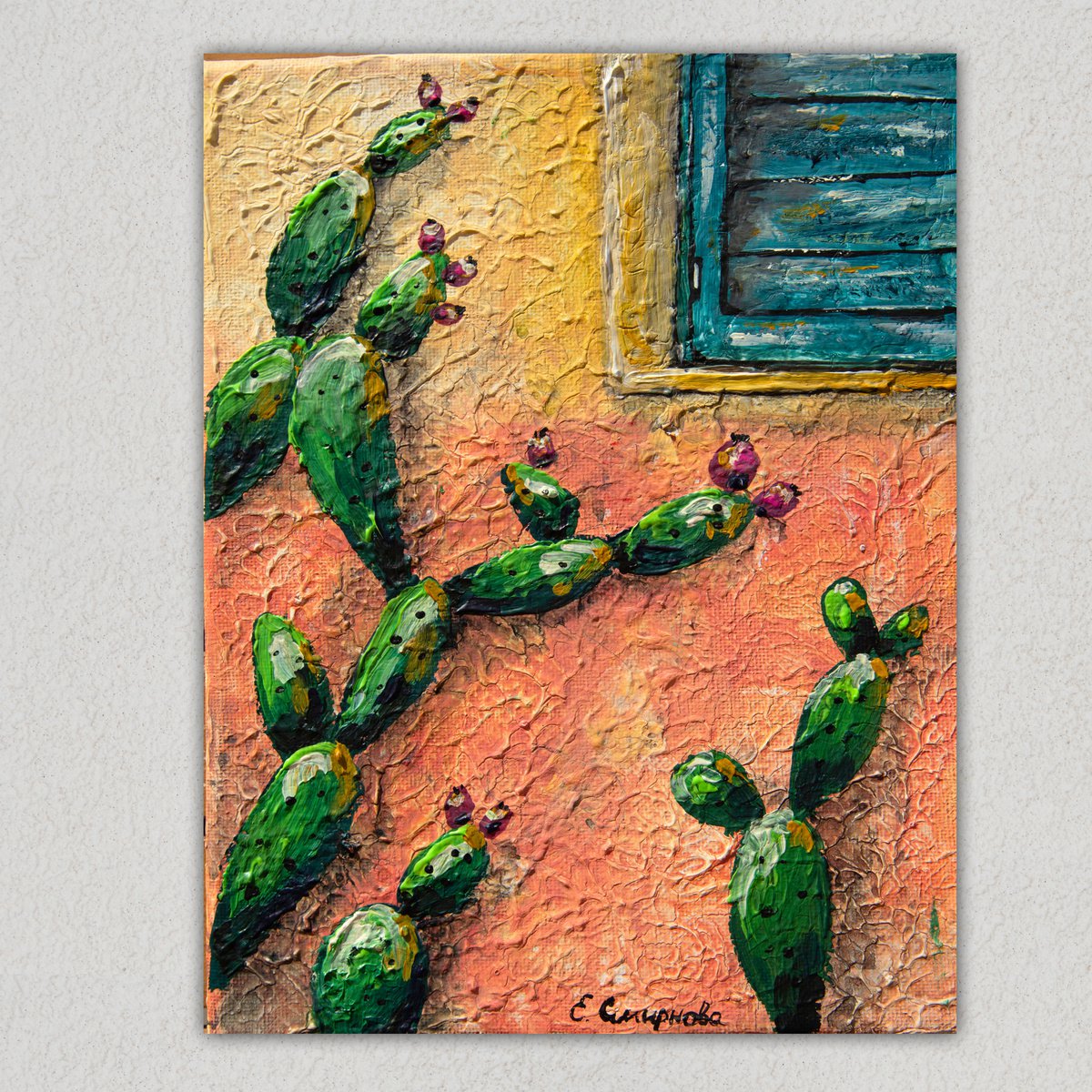 Sicilian Cactus by Evgenia Smirnova