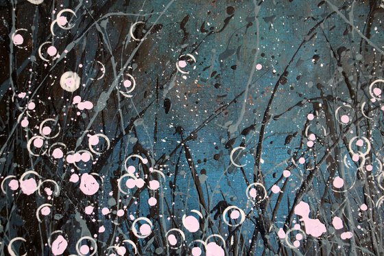 Notturno Regale #12  - Original abstract floral landscape