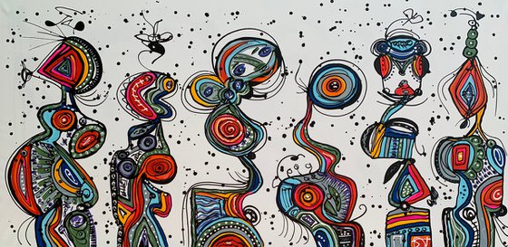 71''x 35''(180x90cm), Friends 71