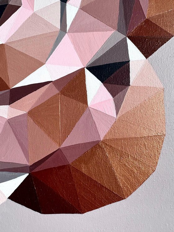 GEOMETRIC GOLDEN TEA ROSE