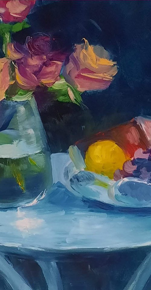 Still life in the garden by Vera Stein